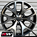 GMC Sierra 1500 OE Replica 20 inch Honeycomb Machined Black wheels