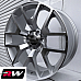 GMC Sierra 1500 OE Replica 24 inch Honeycomb Machined Silver wheels