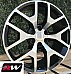 GMC Sierra 1500 OE Replica 22 inch Honeycomb Machined Black wheels