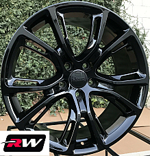 20 x10 inch Jeep Grand Cherokee Spider Monkey OE Replica Wheels Gloss Black Rims