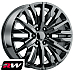 20 x9 inch Chevy Avalanche OE Replica Wheels Gloss Black 2019 Sierra Denali Rims