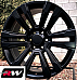 GMC Sierra 1500 Denali OE Replica 20 inch Satin Black wheels