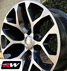 GM Accessory CK156 OE Replica 24 inch Gunmetal Machined 6 split spoke