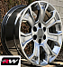 GMC 1500 Sierra Denali OE Replica 22 inch Hyper Silver Dark wheels