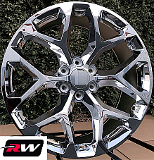 GM Accessory CK156 OE Replica  20 inch Chrome Snowflake wheels