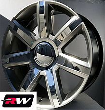 Cadillac Escalade OE Factory Replica Wheels Silver Chrome Rims 22x9