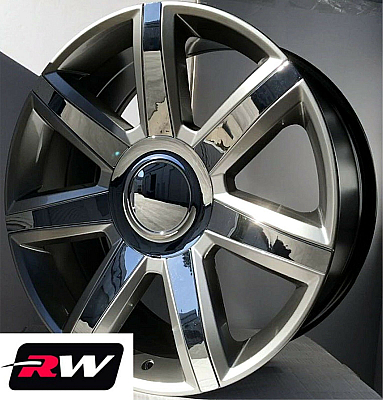 Cadillac Escalade OE Factory Replica Wheels Silver Chrome Rims 22x9