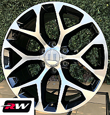 GM Accessory CK156 OE Replica 20 inch Machined Black Snowflake wheels