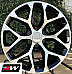 GM Accessory CK156 OE Replica 20 inch Machined Black Snowflake wheels