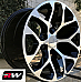 GM Accessory CK156 OE Replica 20 inch Machined Black Snowflake wheels