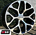 GM Accessory CK156 OE Replica 20 inch Machined Black Snowflake wheels