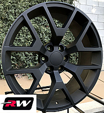 GMC Sierra 1500 OE Replica 20 inch Honeycomb Satin Black wheels
