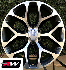 GM Accessory CK156 OE Replica  20 inch Machined Gray Snowflake wheels