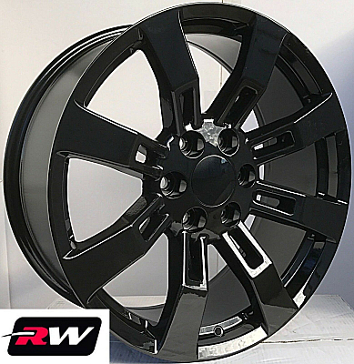 GMC Yukon Denali OE Replica 20 inch Gloss Black wheels