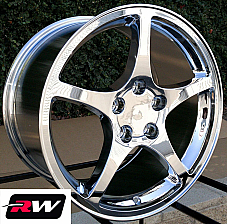 Chevy Corvette C5 OE Replica Wheels Y2K Chrome