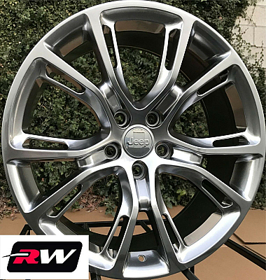 Jeep Grand Cherokee SRT8 Spider Monkey OE Replica Wheels 20x10 Hyper Silver Rims