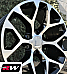 GM Accessory CK156 OE Replica 24 inch Machined Black Snowflake wheels