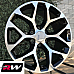 GM Accessory CK156 OE Replica 24 inch Machined Black Snowflake wheels