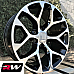 GM Accessory CK156 OE Replica 24 inch Machined Black Snowflake wheels