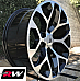 GM Accessory CK156 OE Replica 24 inch Machined Black Snowflake wheels