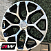 GM Accessory CK156 OE Replica 24 inch Machined Black Snowflake wheels