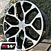 GM Accessory CK156 OE Replica 24 inch Machined Black Snowflake wheels