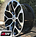 GM Accessory CK156 OE Replica 24 inch Machined Black Snowflake wheels