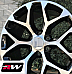 GM Accessory CK156 OE Replica 24 inch Machined Black Snowflake wheels