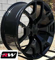 GMC Sierra 1500 OE Replica 22 inch Honeycomb Gloss Black wheels