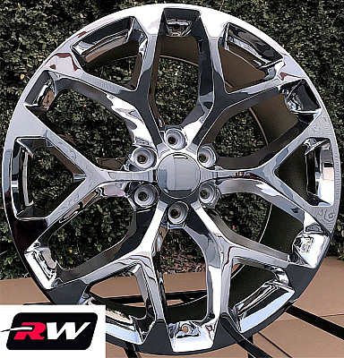 GM Accessory CK156 OE Replica 24 inch Chrome Snowflake wheels