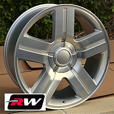 Chevy Silverado 1500 Texas Edition  OE Replica 20 inch Machined Silver wheels