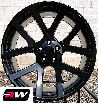 Dodge Challenger OE Replica Wheels Viper 22 x9 inch Gloss Black