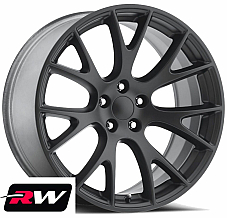 Dodge Challenger SRT Hellcat Style Wheels Satin Black