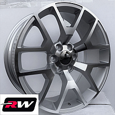 GMC Sierra 1500 OE Replica 24 inch Honeycomb Machined Silver wheels