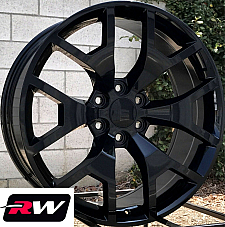 GMC Sierra 1500 OE Replica 22 inch Honeycomb Gloss Black wheels
