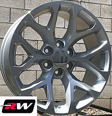 GM Accessory CK156 OE Replica  20 inch Silver Machined Snowflake wheels