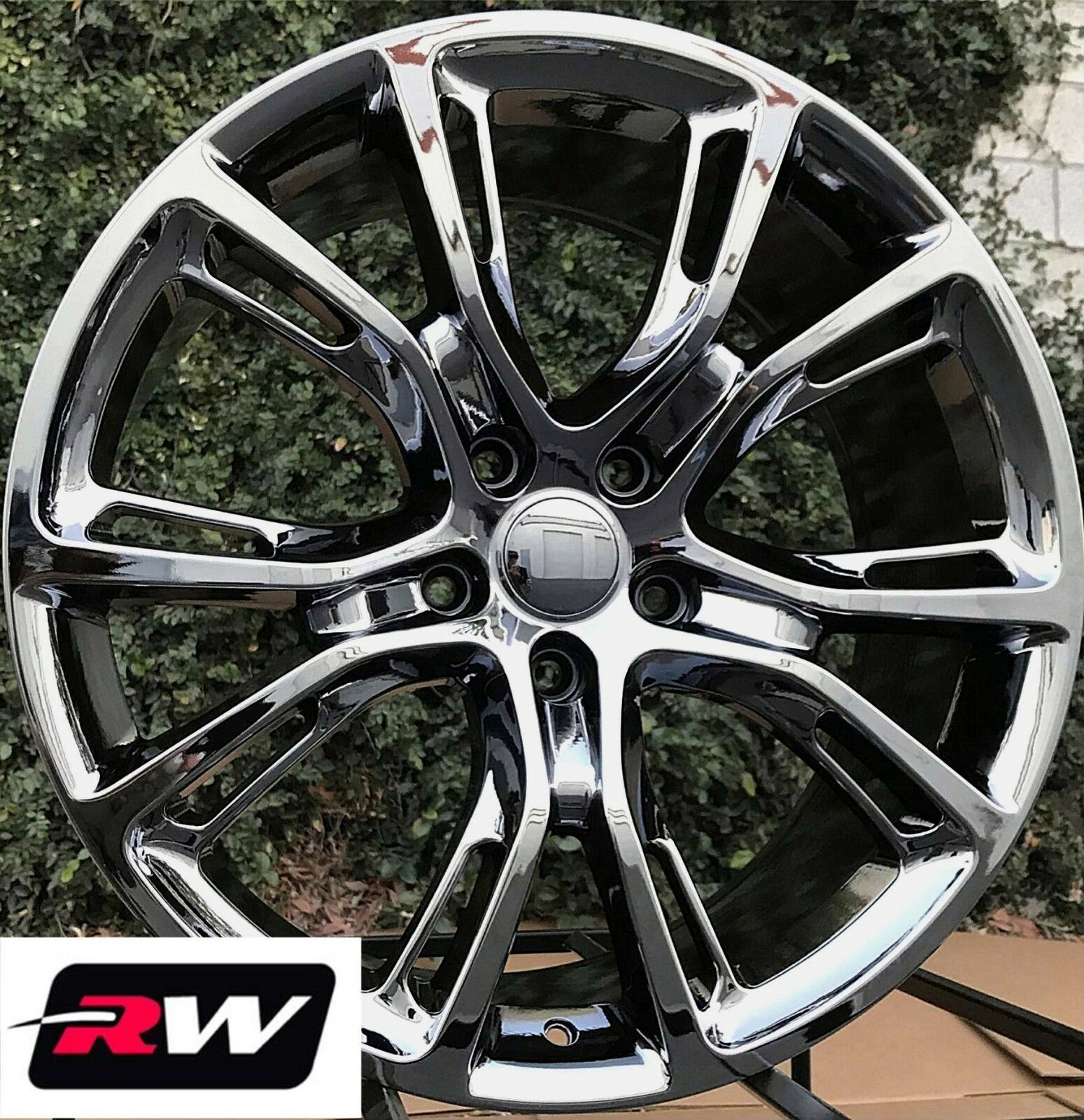 20" inch RW Wheels for Jeep Grand Cherokee 20x9" PVD Dark Chrome SRT8