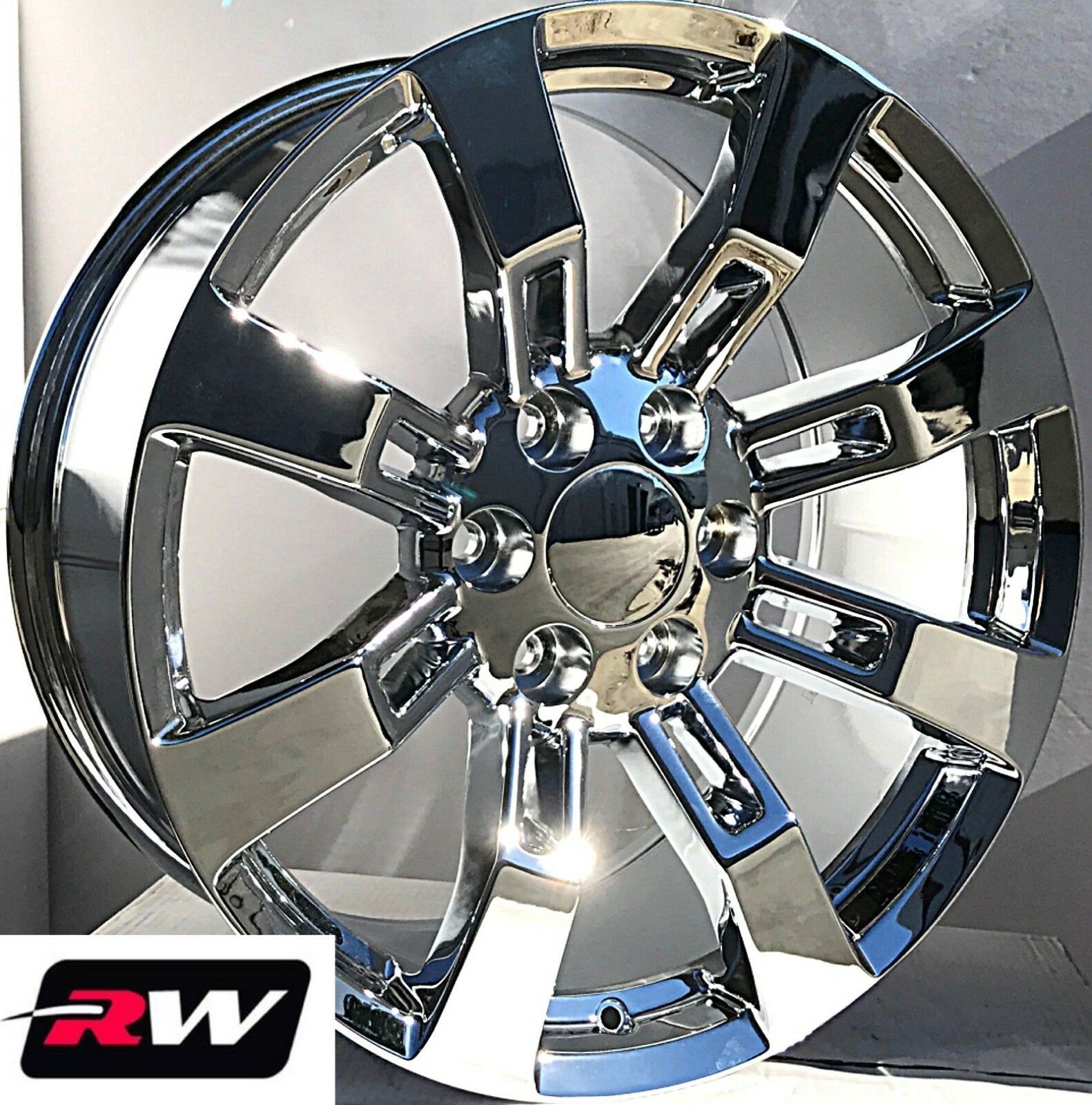 20" inch 20 x8.5" Wheels for Chevy Silverado 1500 Chrome Rims Denali CK375