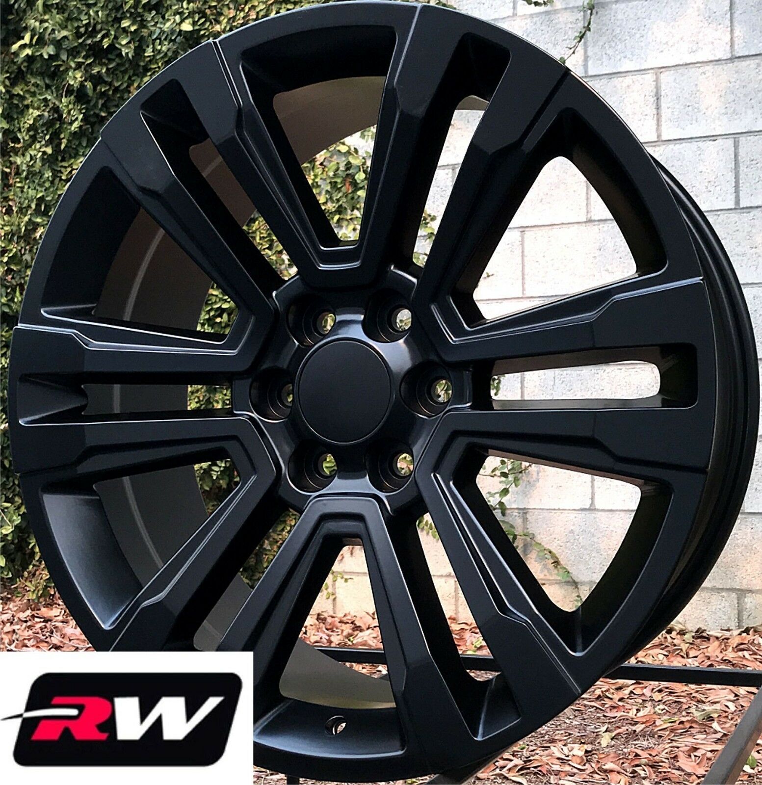 20 inch Chevy Tahoe Factory Style Denali Wheels 2017 2018 Satin Black Rims
