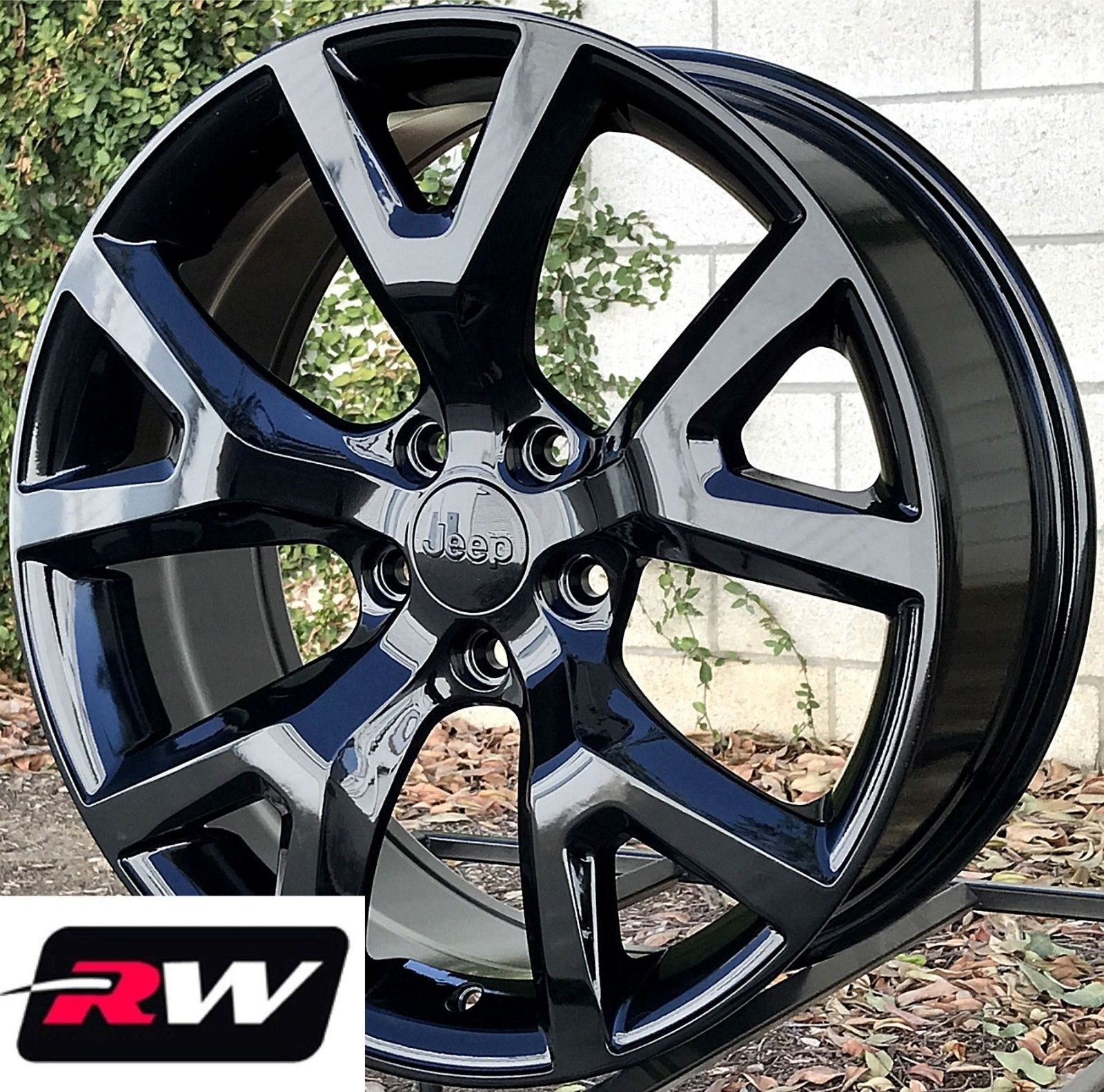 18" inch RW Wheels for Jeep Renegade 18x7.5" Gloss Black Rims 5x110