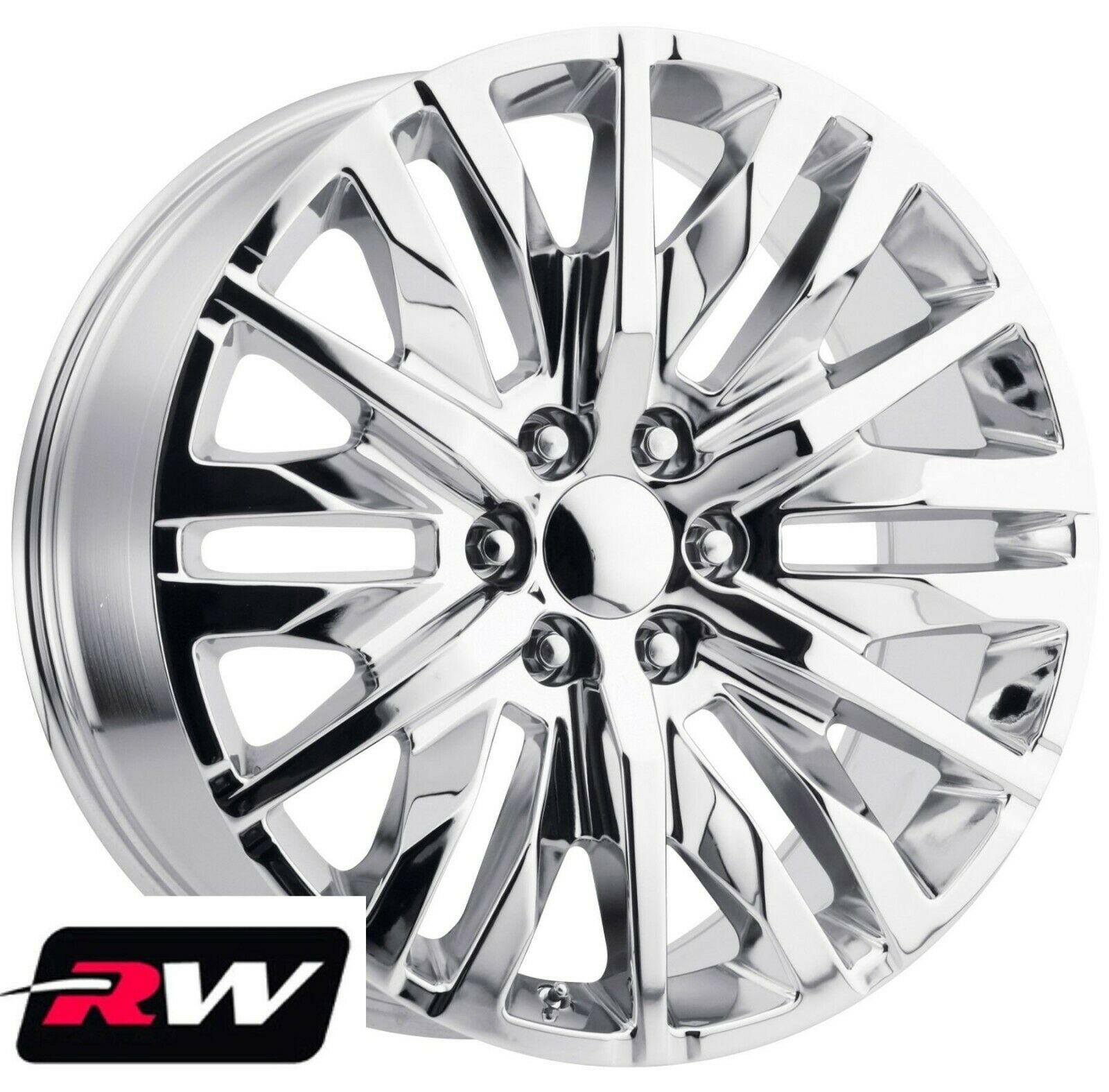 22 X9 Inch Chevy Silverado 1500 Oe Replica Wheels Chrome 2019 Sierra