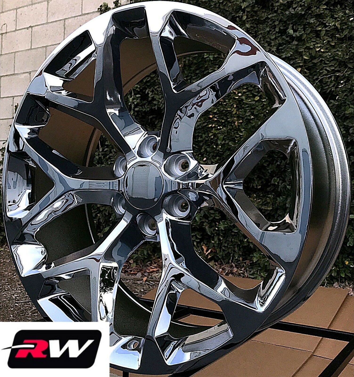 24 Inch 24 X10 Chevy Avalanche Oe Replica Wheels Snowflake Rims Chrome 31