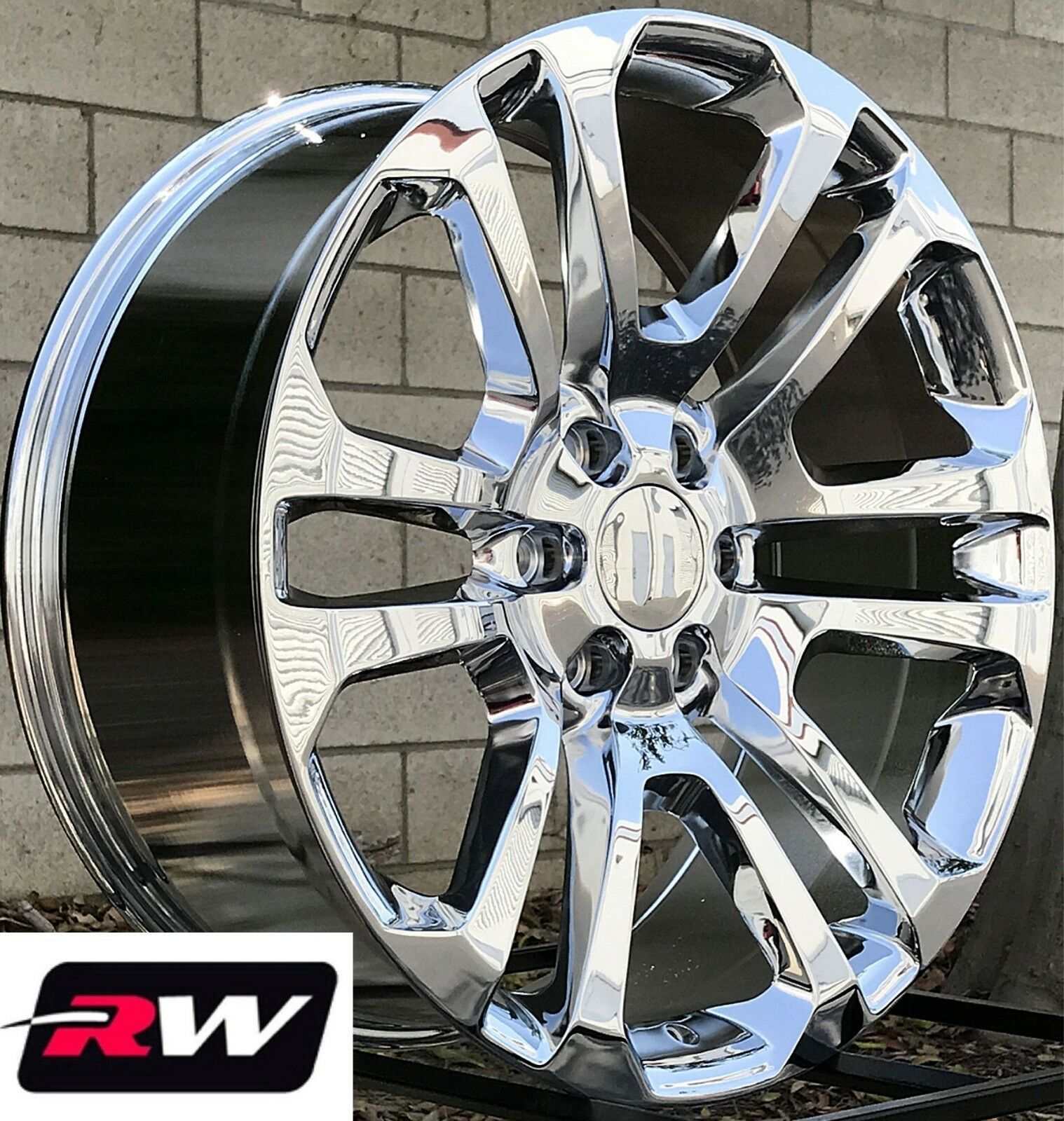 22" inch Chevy Silverado 1500 CK158 OE Replica Wheels Chrome Rims 22 x9