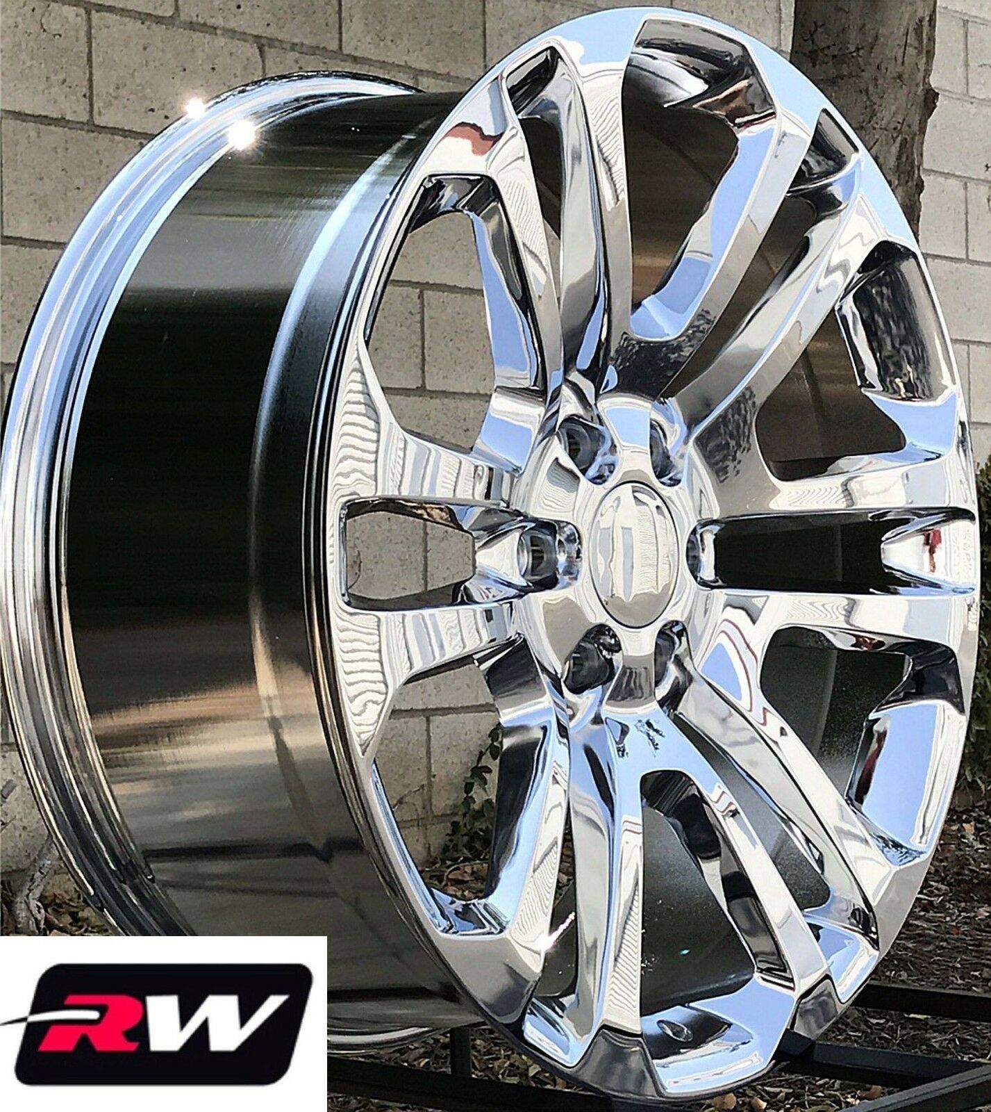 22 Inch Chevy Silverado 1500 Ck158 Oe Replica Wheels Chrome Rims 22 X9